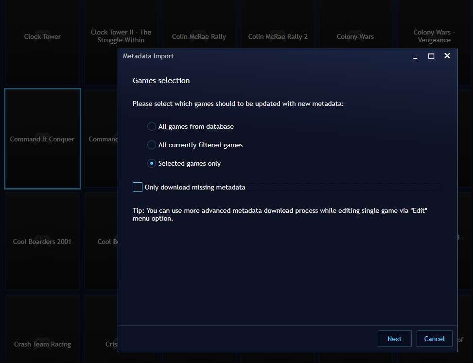 Playnite 8: Bulk metadata import not updating game name · Issue #2482 ...