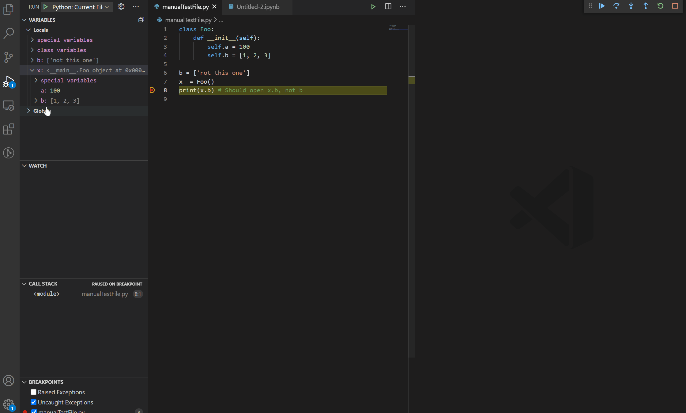 Data viewer support for class instance variables by joyceerhl pull