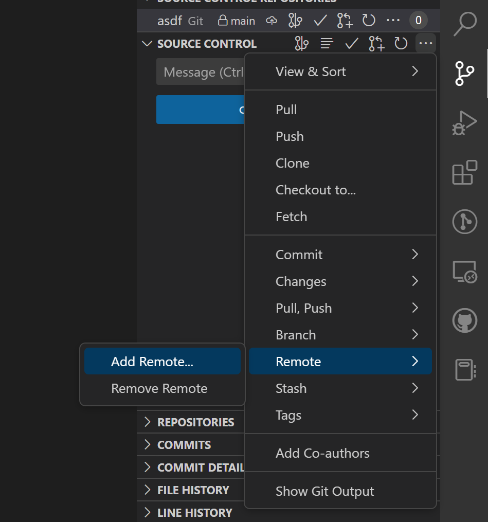 Provide a way to publish to GitHub for an already initialized