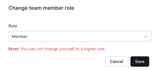 [CAL-1122] Admins from a team can't change their roles to user · Issue ...