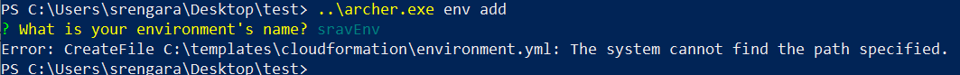 Bug Bash Feedback: Couldn't add env - Windows · Issue #139 · aws ...