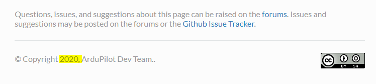 [BUG] Bump year to 2021 · Issue #3555 · ArduPilot/ardupilot_wiki · GitHub