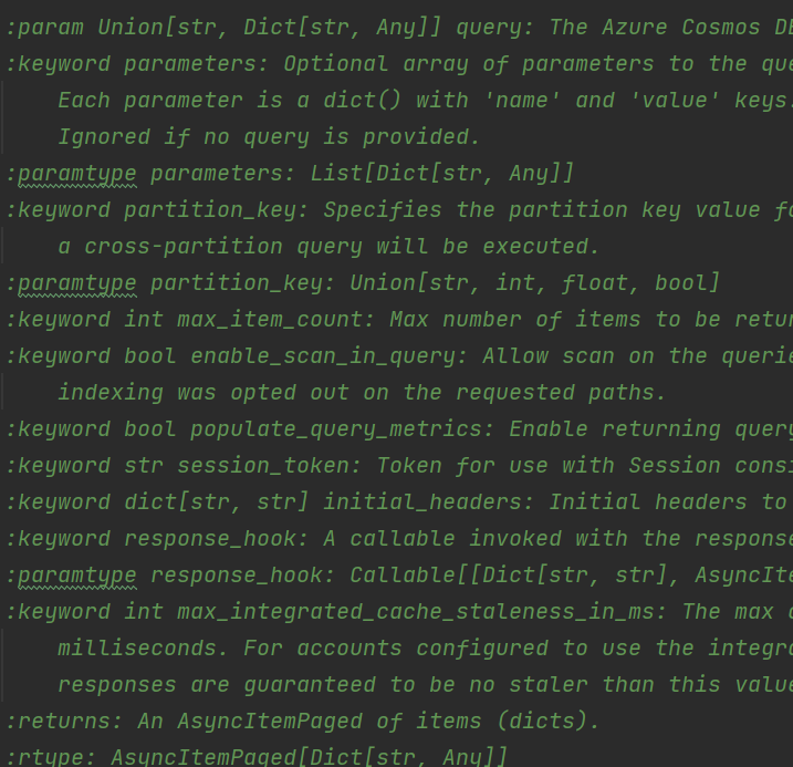 azure-cosmos async ContainerClient enable_cross_partition_query fails ...
