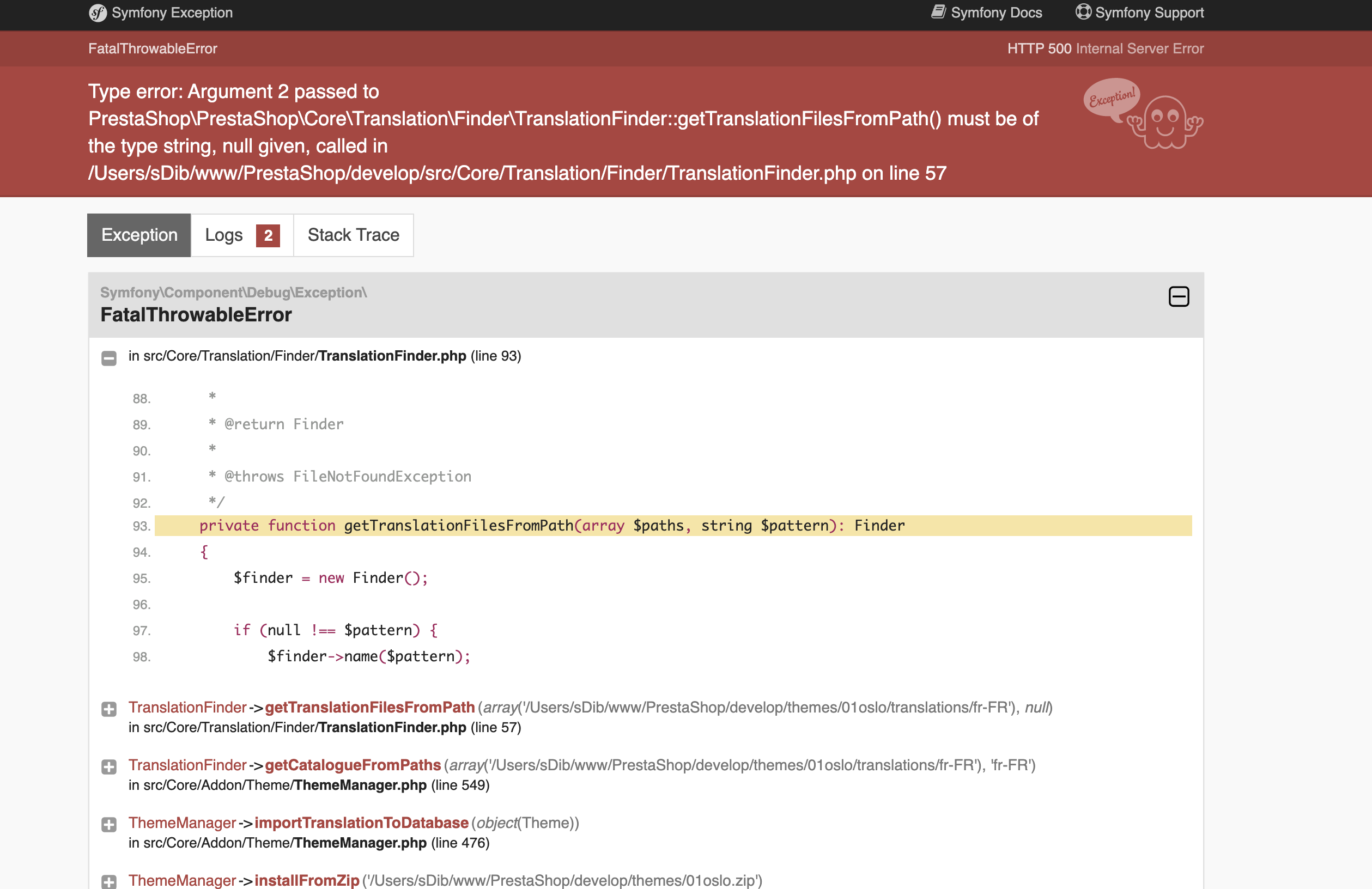 Error on translation when adding a new theme · Issue #23344 ...