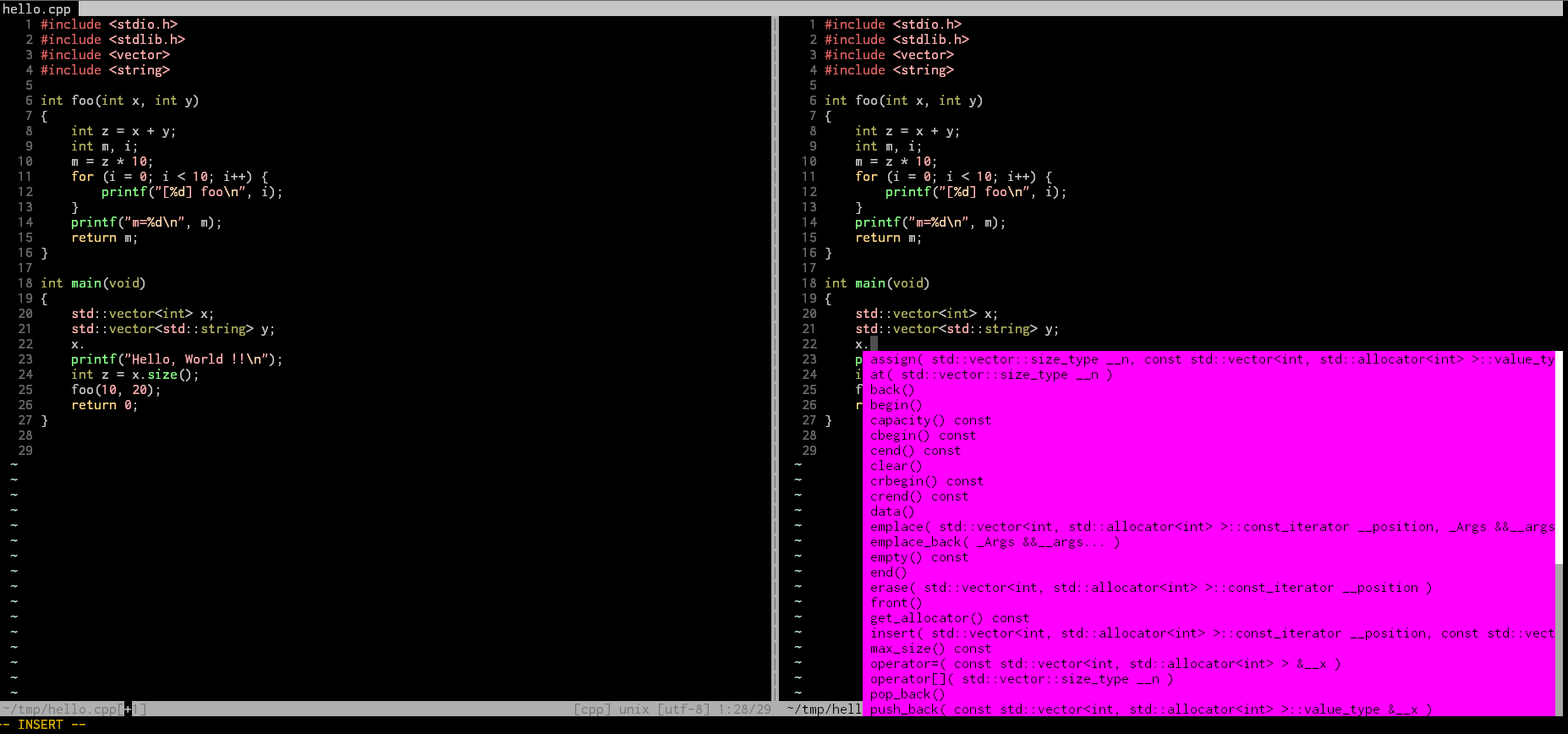 Popupmenu is in the wrong place again (v8.0.1529) · Issue #2661 · vim ...
