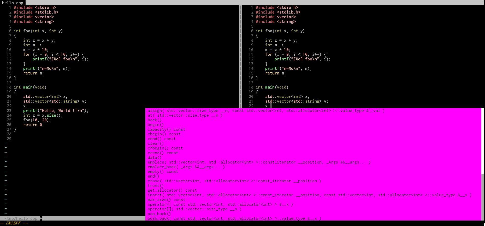 Popupmenu is in the wrong place again (v8.0.1529) · Issue #2661 · vim ...