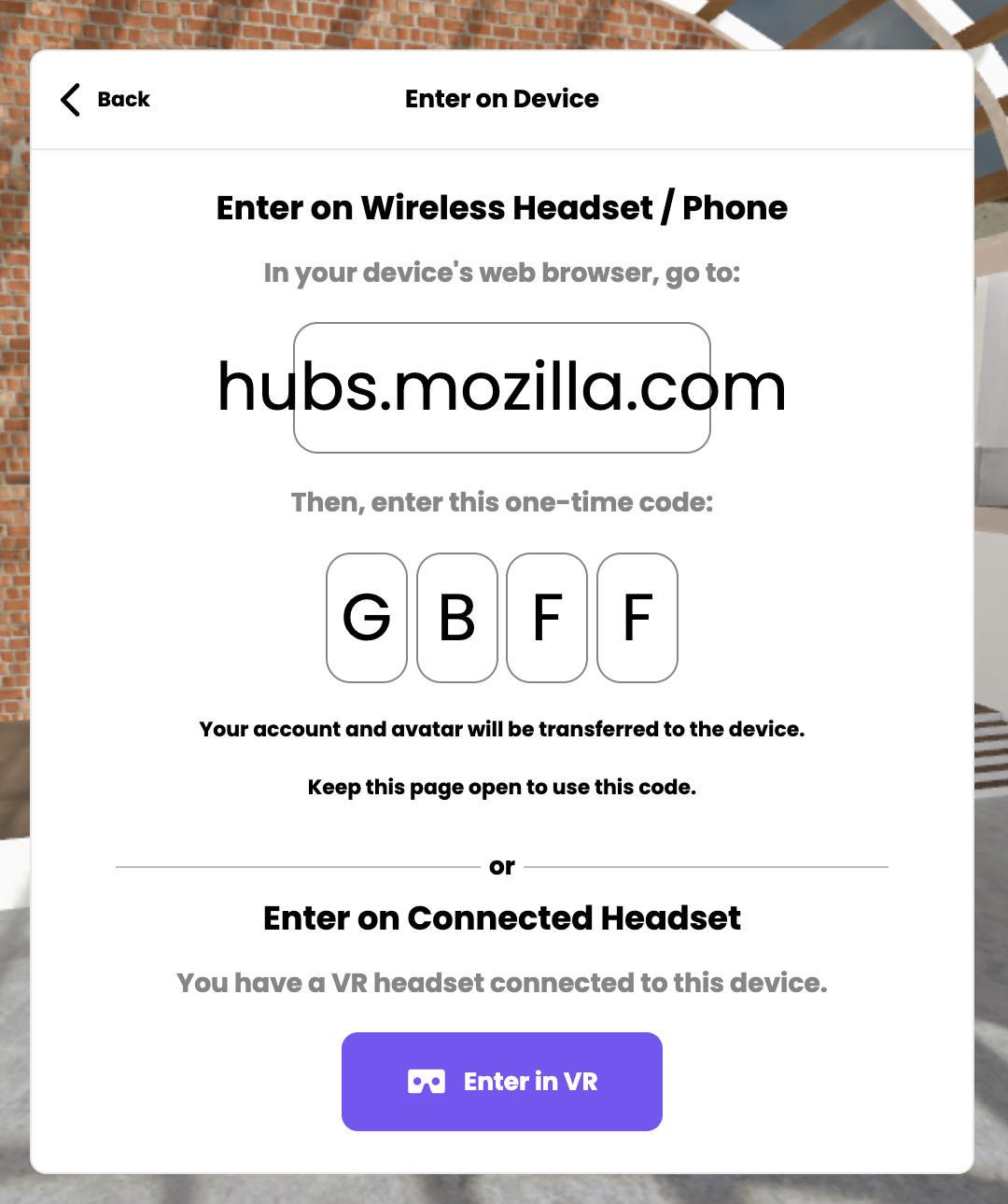 Short link URL isn't displayed on Mozilla Hubs · Issue 5806 · mozilla