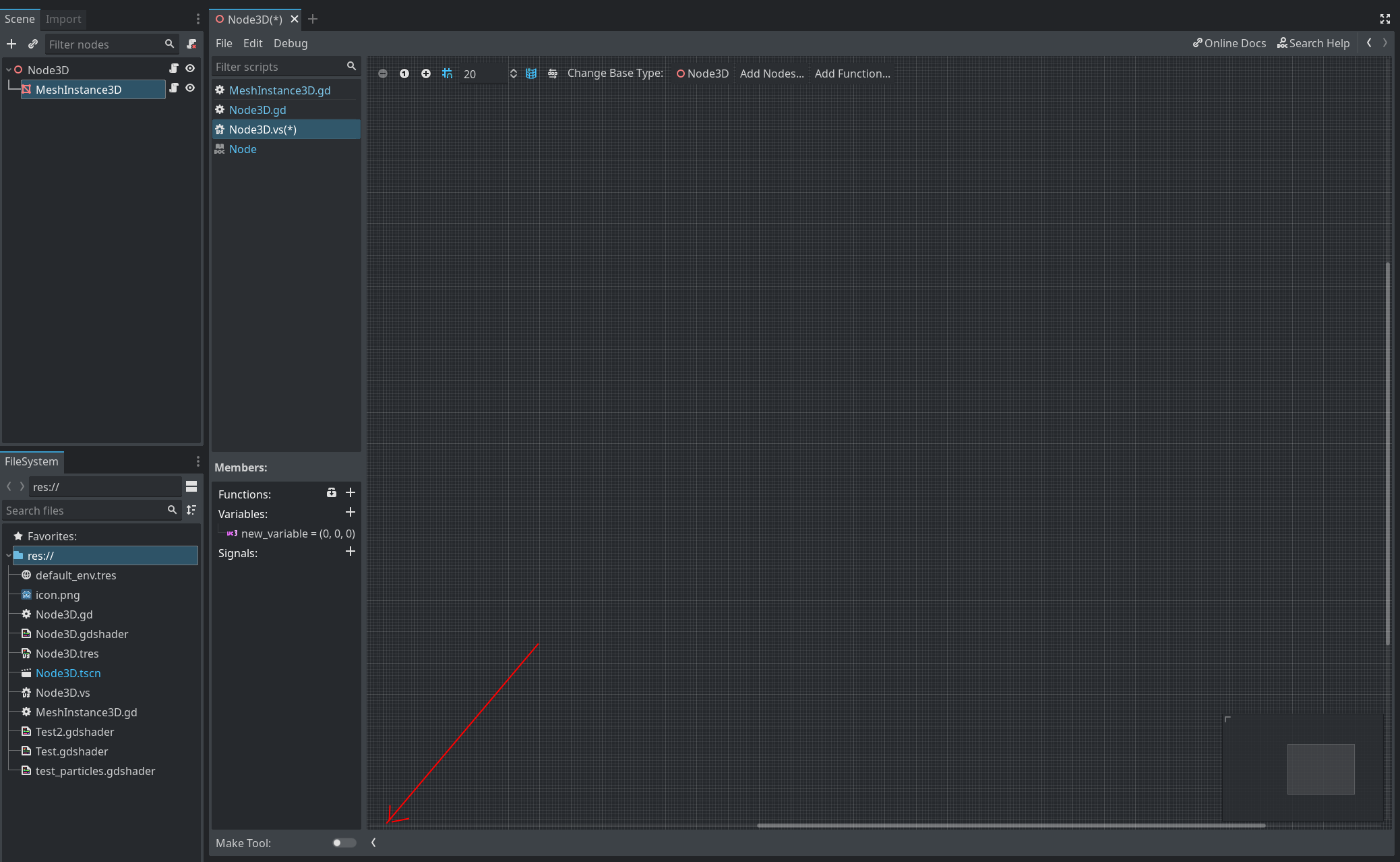 Added status bar and toggle scripts panel button to EditorHelp/VScripts ...