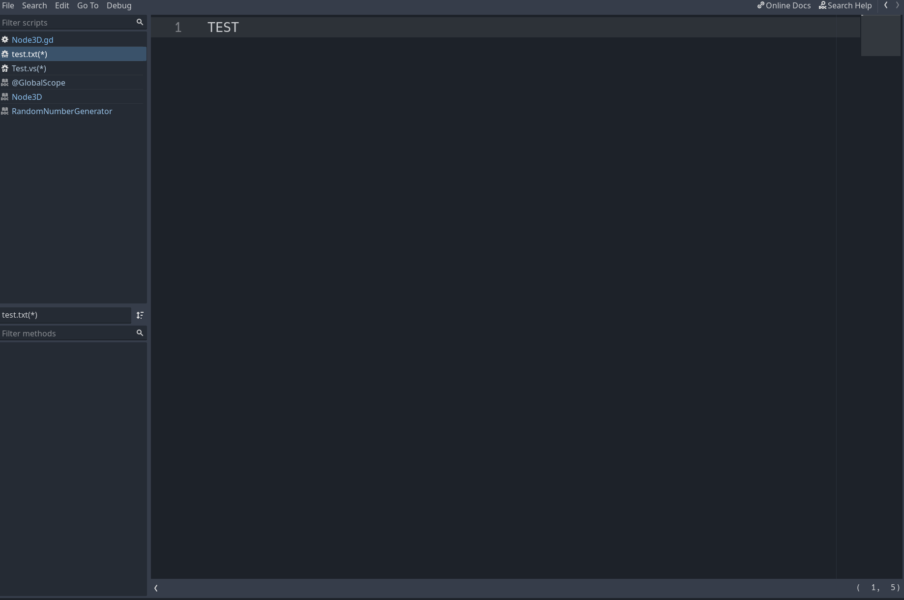 Added status bar and toggle scripts panel button to EditorHelp/VScripts ...