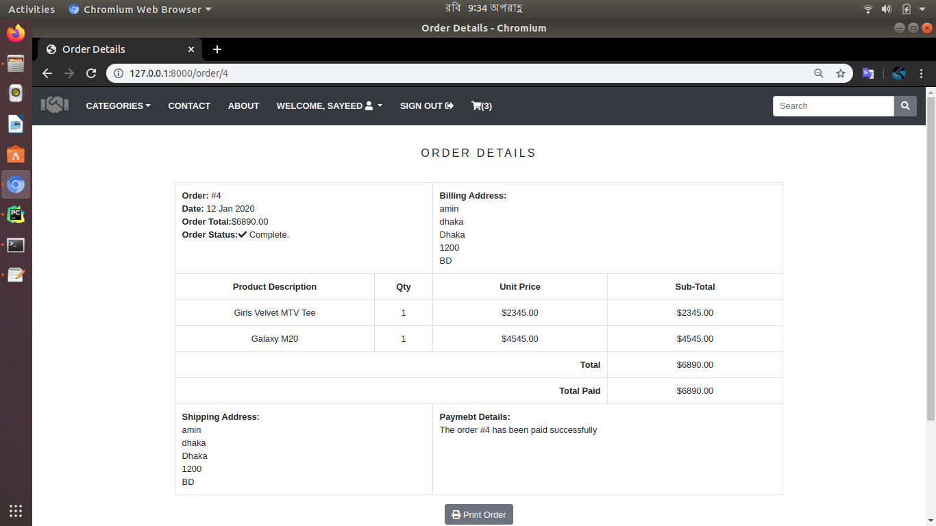 GitHub - Sayeed444/E-commearce: Django E-commerce web application · GitHub
