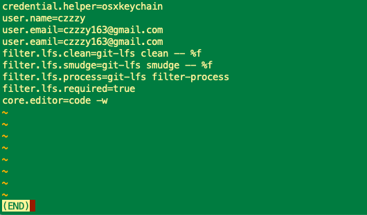 执行 git config --list 命令出现下面界面 · Issue #873 · neolee/pilot · GitHub