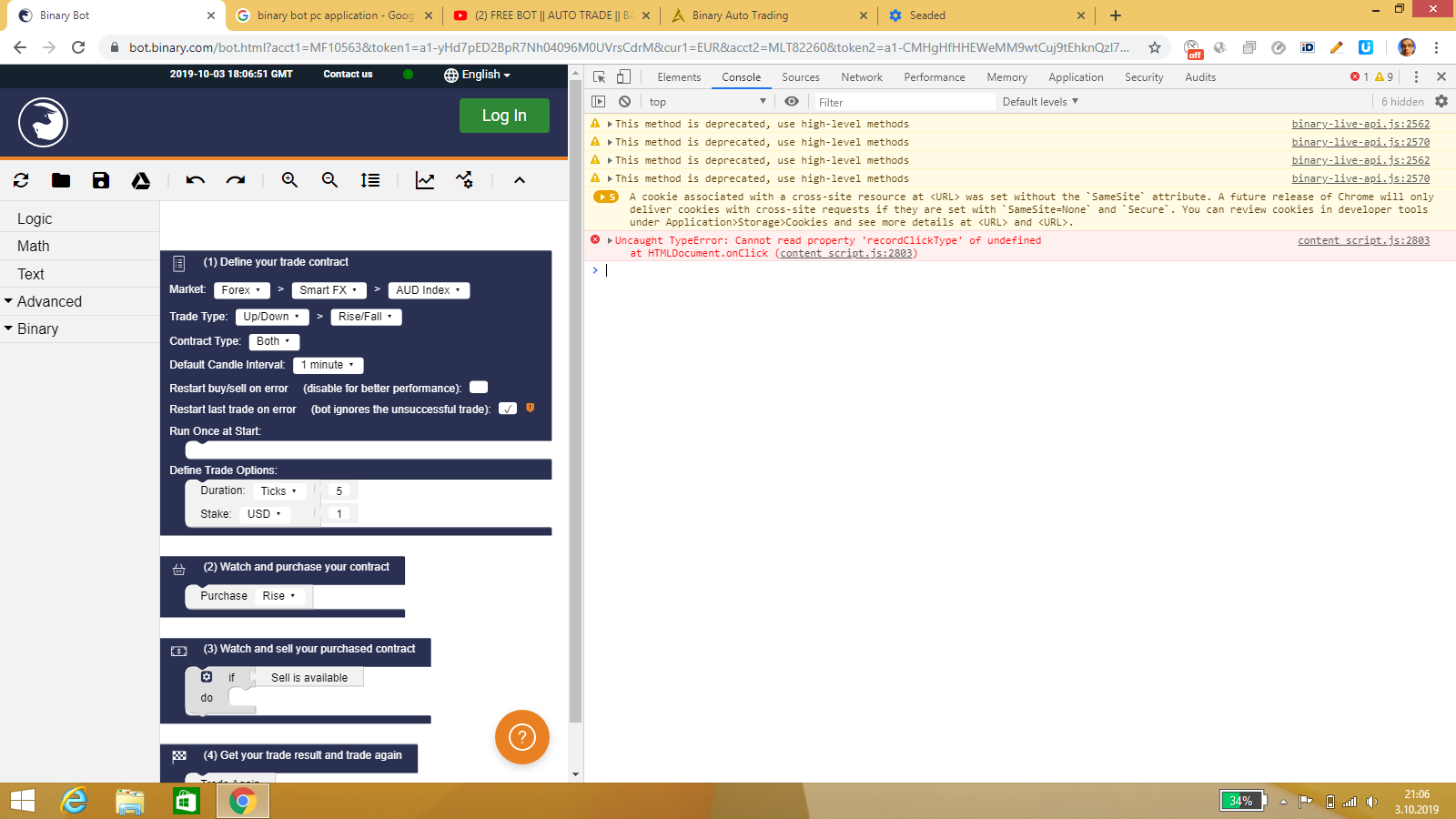 Bot Freez Issue 1994 Binary Com Binary Bot Github