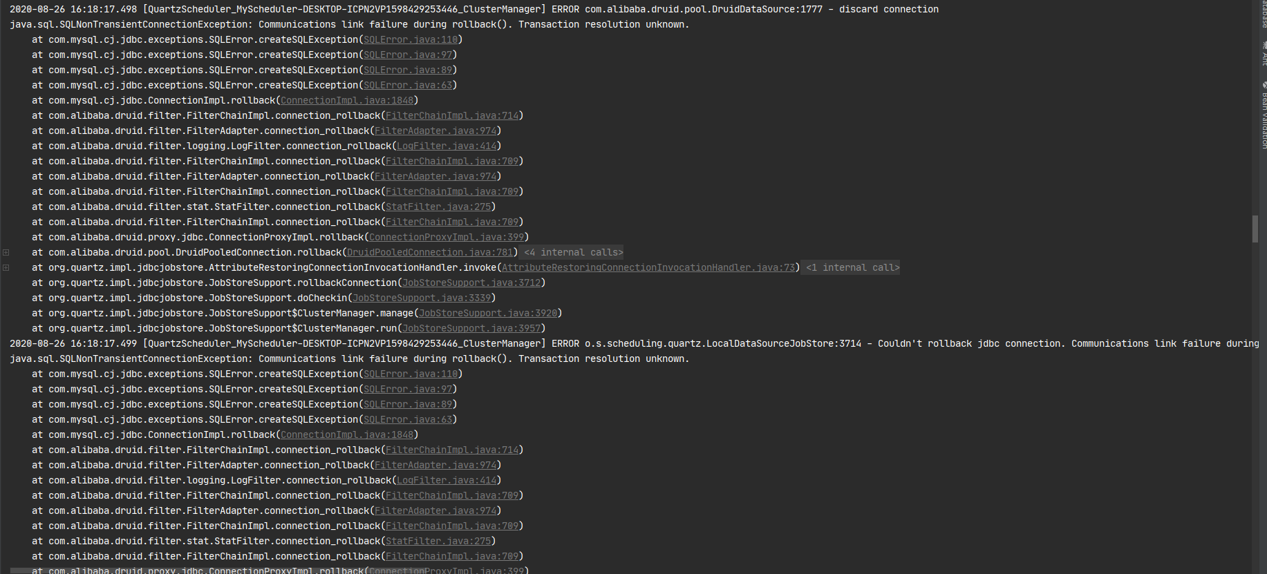 框架启动后会一直提示连接数据库超时 · Issue #1657 · jeecgboot/JeecgBoot · GitHub