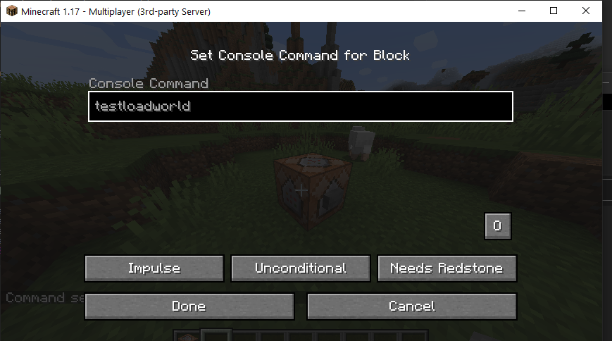 Concurrent error when command block runs a command that calls ...