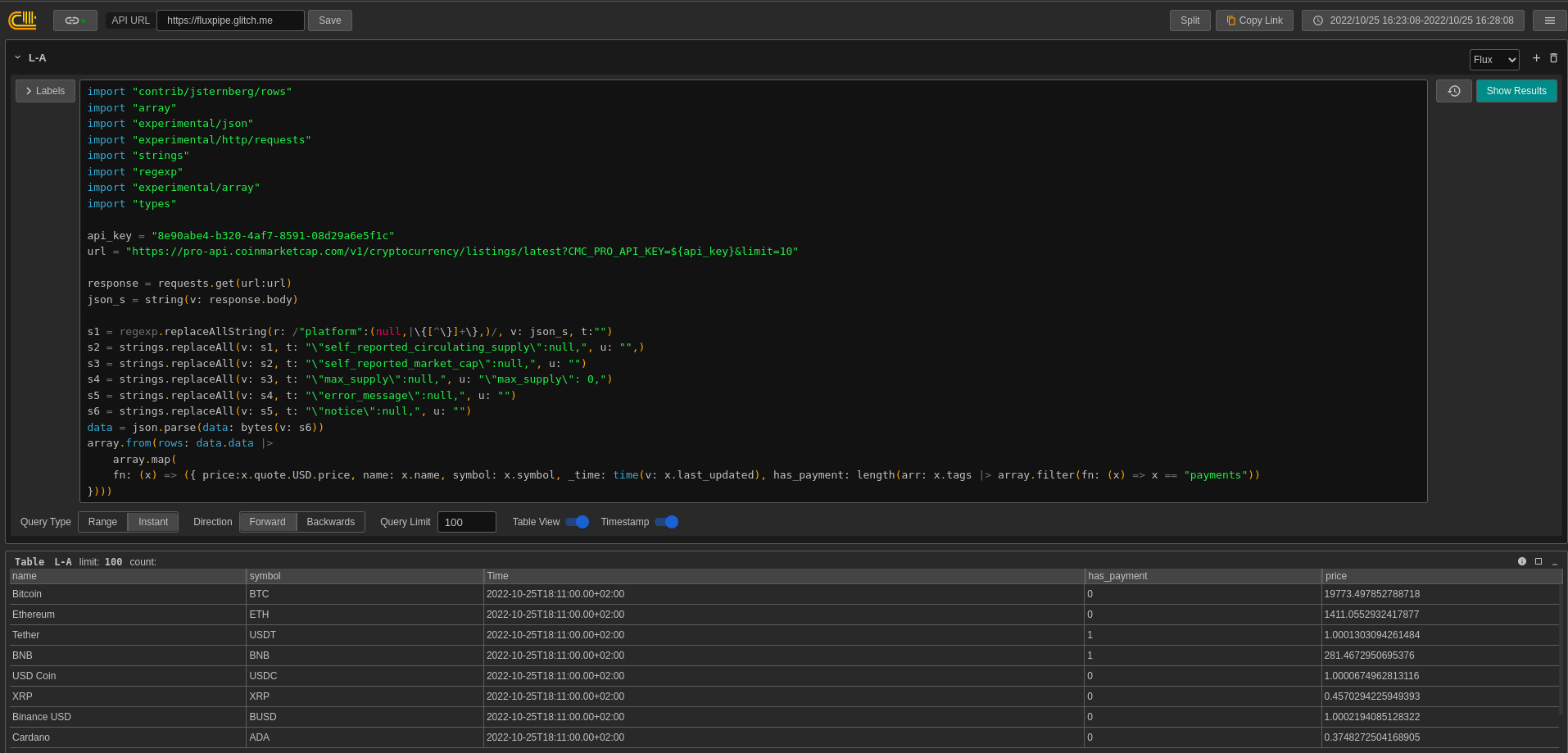 Add basic FLUX/CSV support · Issue #100 · metrico/qryn-view · GitHub