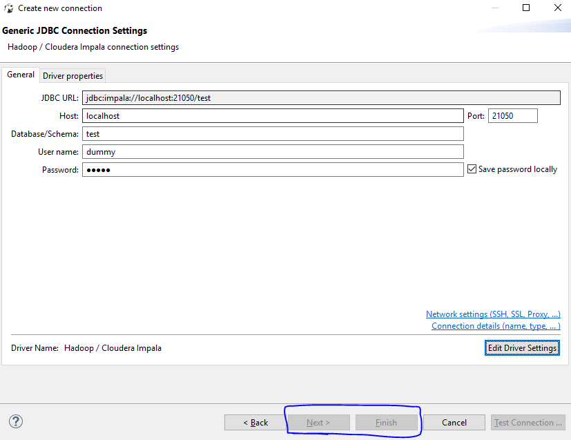 Unable to create new Cloudera Impala connection after updating to 5.2 ...