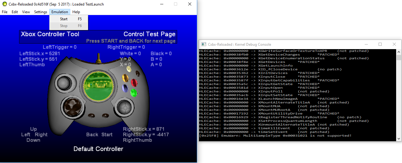 cxbx reloaded the xbe rebooted to dashboard error cxbx reloaded the xbe rebooted to dashboard error