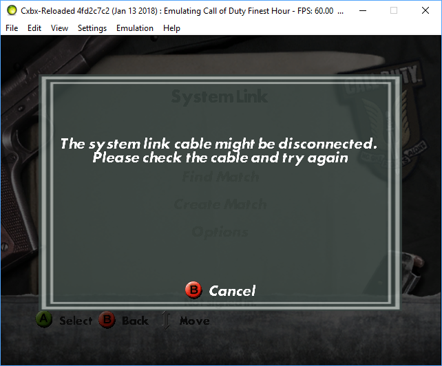 Call of Duty: Finest Hour [AV-042] [1.02] · Issue #542 · Cxbx-Reloaded ...