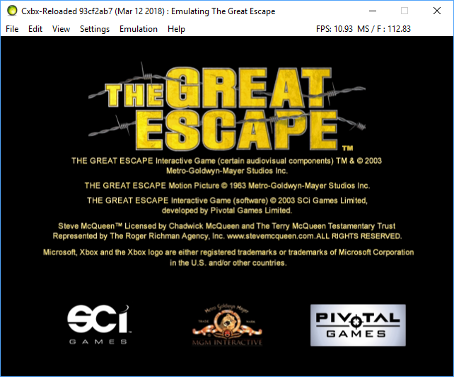 2018-03-12 21_40_40-cxbx-reloaded 93cf2ab7 mar 12 2018 _ emulating the great escape