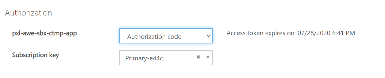 No Authorization header in try out console after republish developer ...