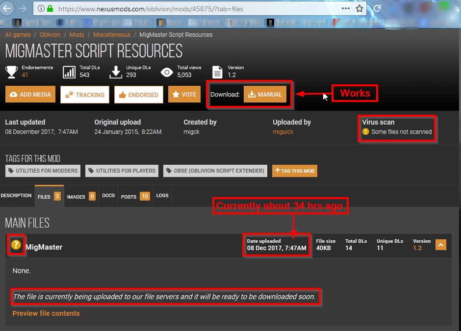 Unable To Download New File From Files Tab Issue 425 Nexus Mods Web Issues Github