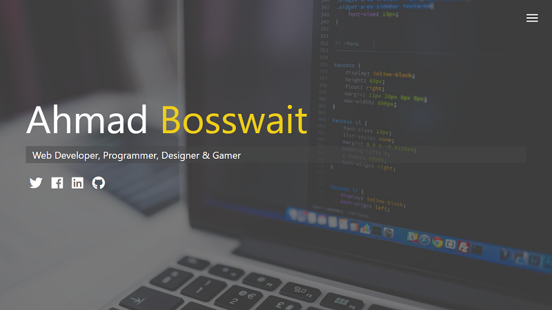 GitHub - ahmadbosswait/my_portfolio: This is my portfolio