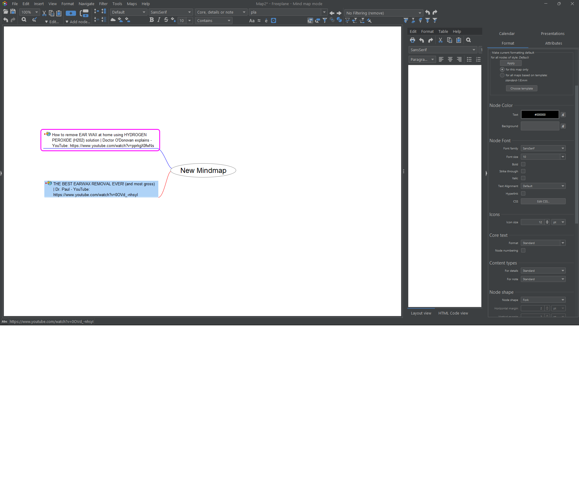 Pasting the following text in freeplane creates a weird node · Issue ...