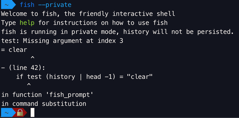 Error on fish_prompt function when history doesn't exist · Issue #3632 ...