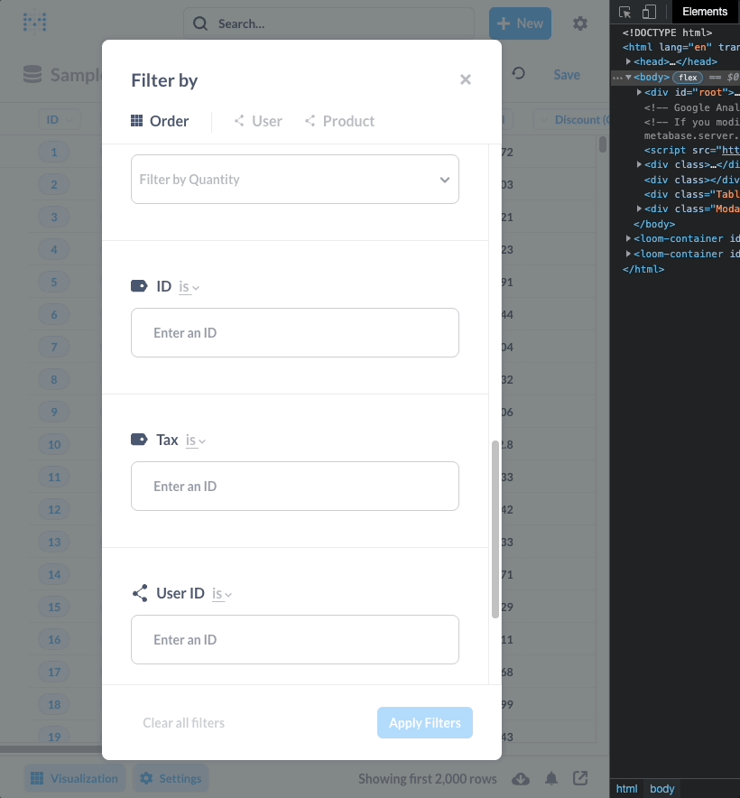 Remove Horizontal Scroll From Picker Components by iethree · Pull Request 24081 · metabase