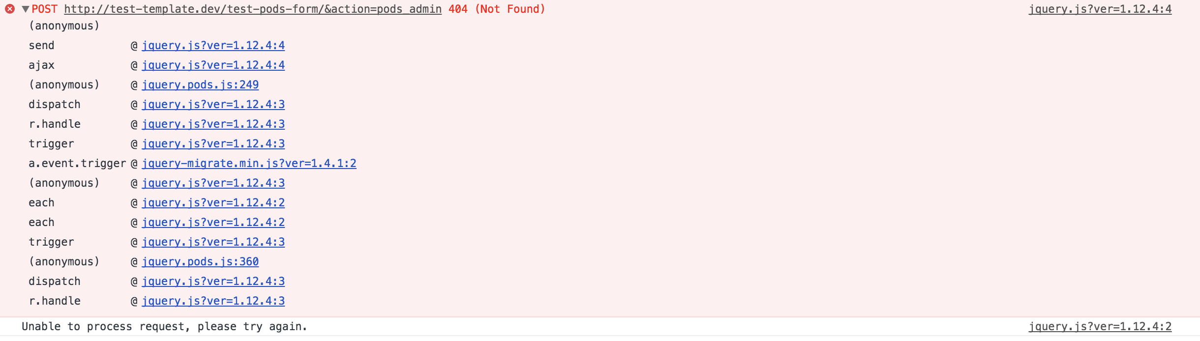 Pods Form Shortcode Errors on POST 2.7 Update · Issue #4618 · pods ...
