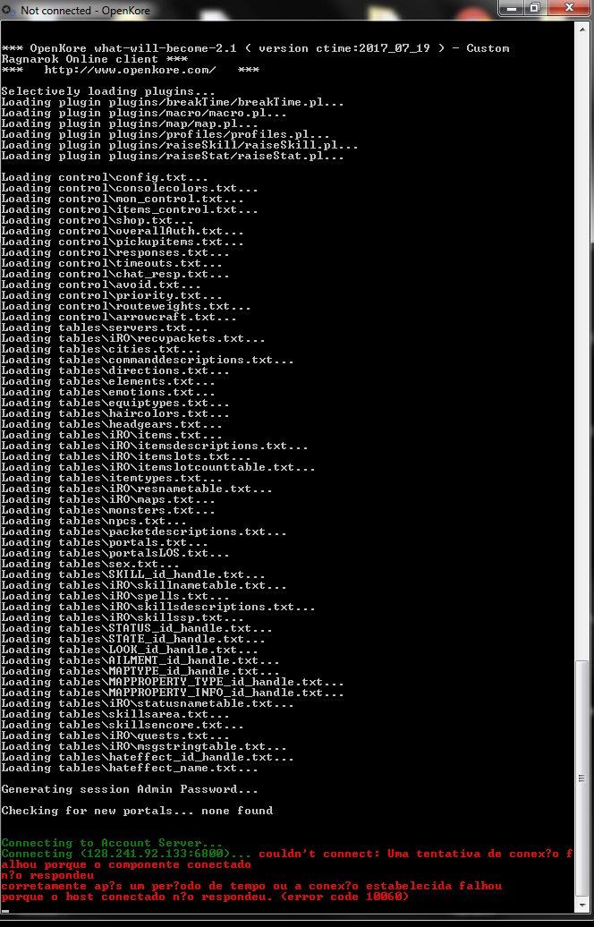 Connection error 100060 in iRO Restart · Issue #800 · OpenKore/openkore ...