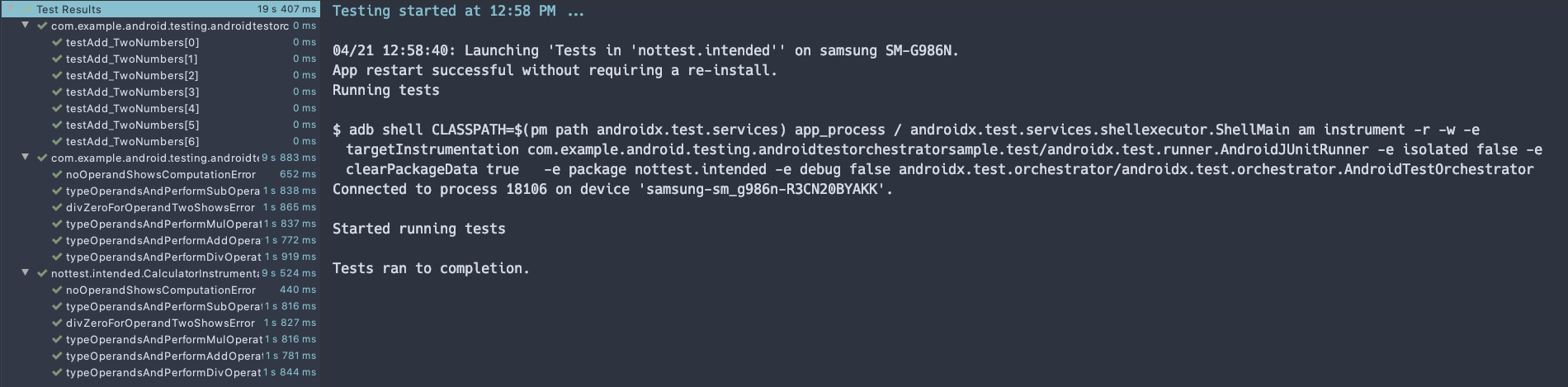 running with isolated=false