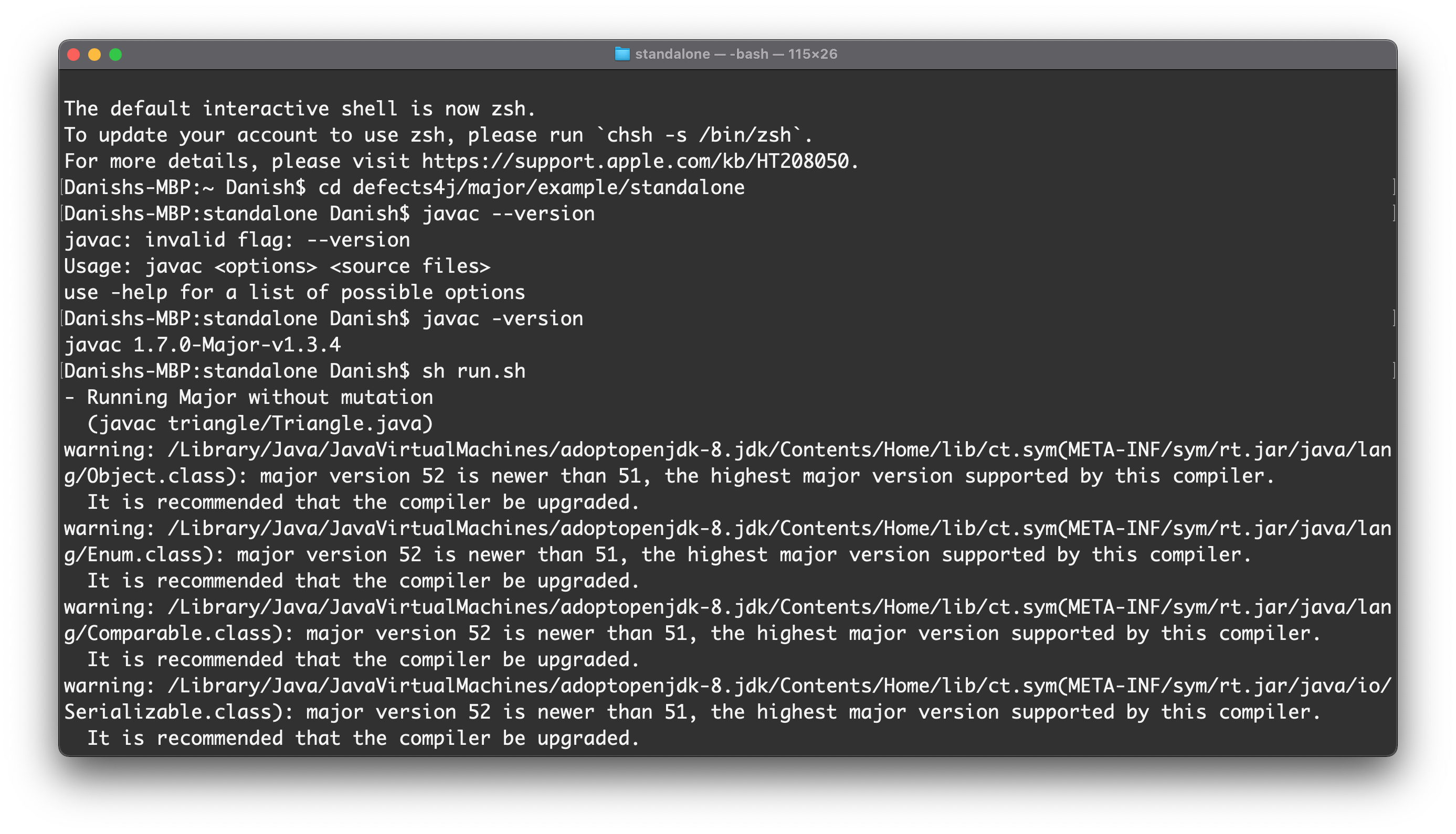 Java To Major Version major version 52 is newer than 51, the highest major version supported ...