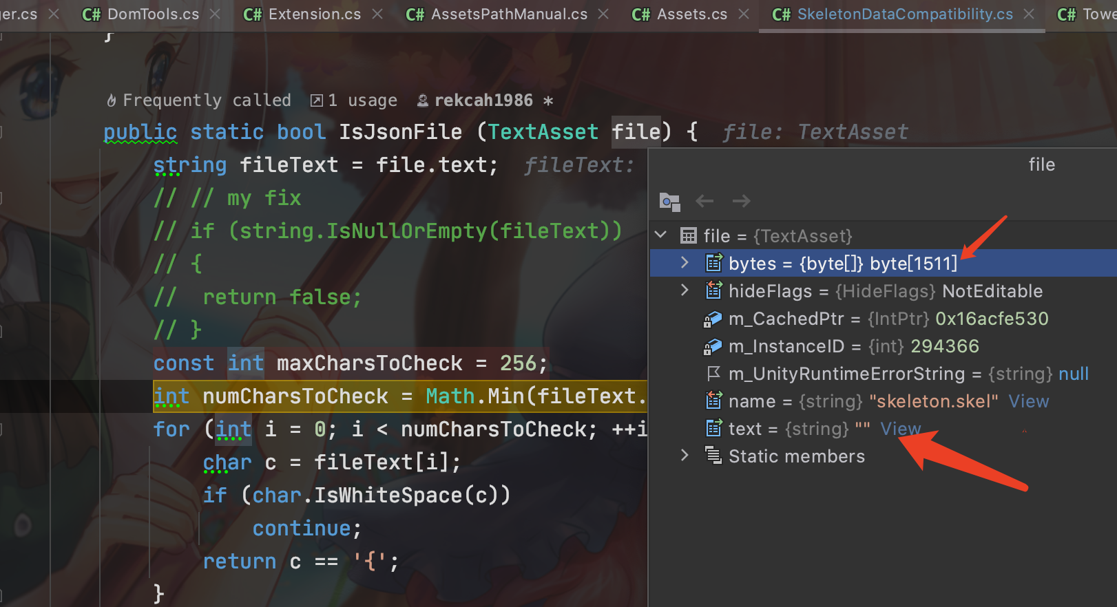[unity] Binary file incorrectly reported as json and import aborted