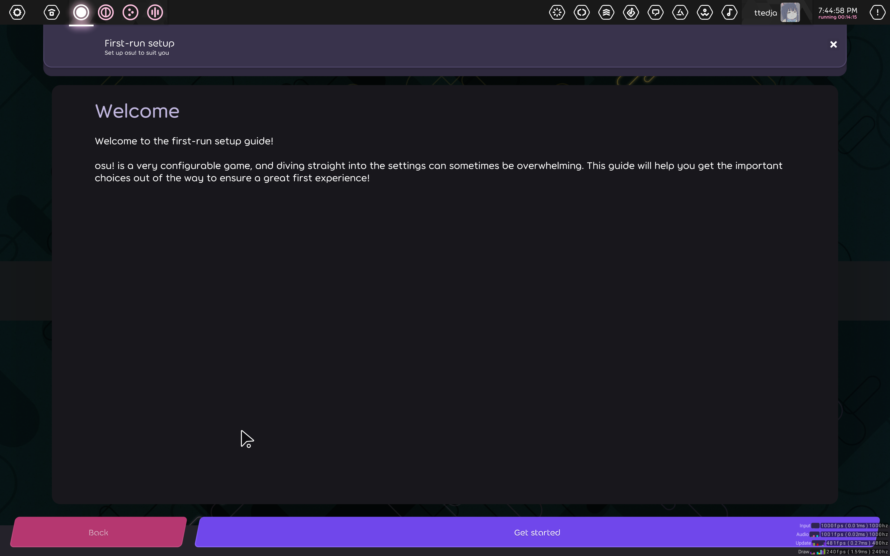 Osu Back Button Can't differentiate between inactive and active button for the new ...