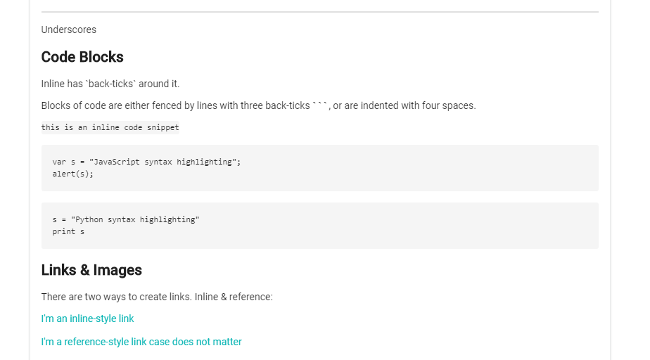 Covalent Markdown Parser example doesn't have code highlight · Issue ...