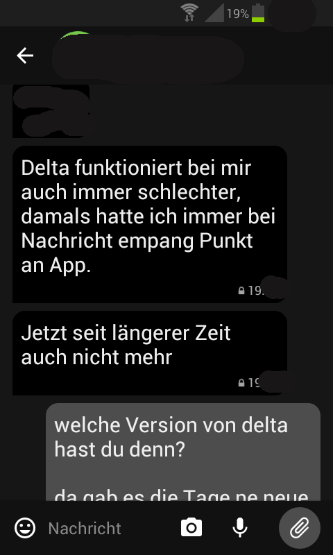 immer schlechter notification