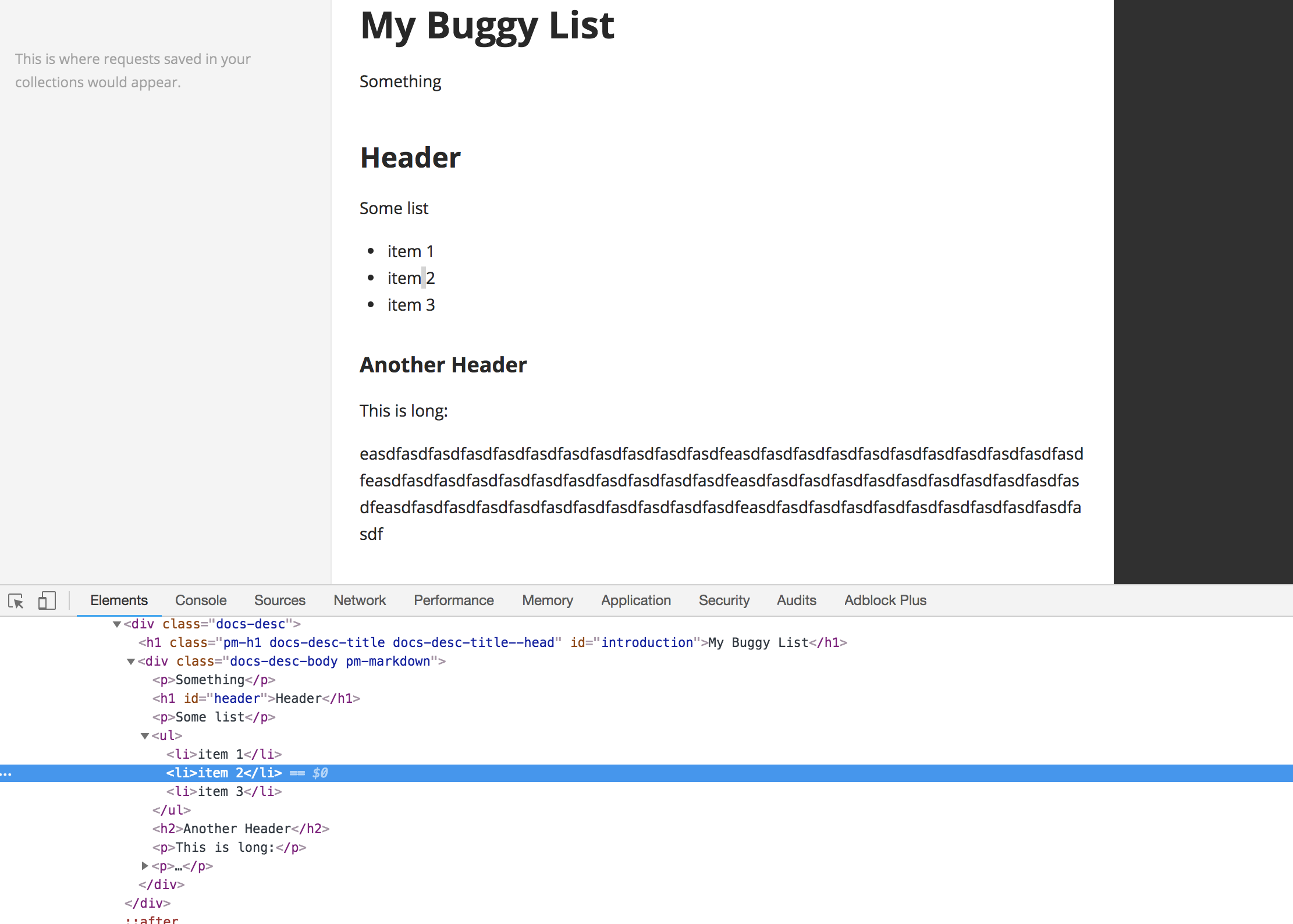List Rendered Incorrectly · Issue #5223 · postmanlabs/postman-app ...