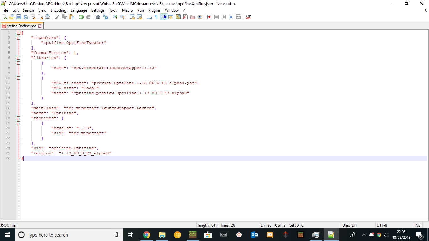 Optifine tweaker not working · Issue #2376 · MultiMC/Launcher · GitHub