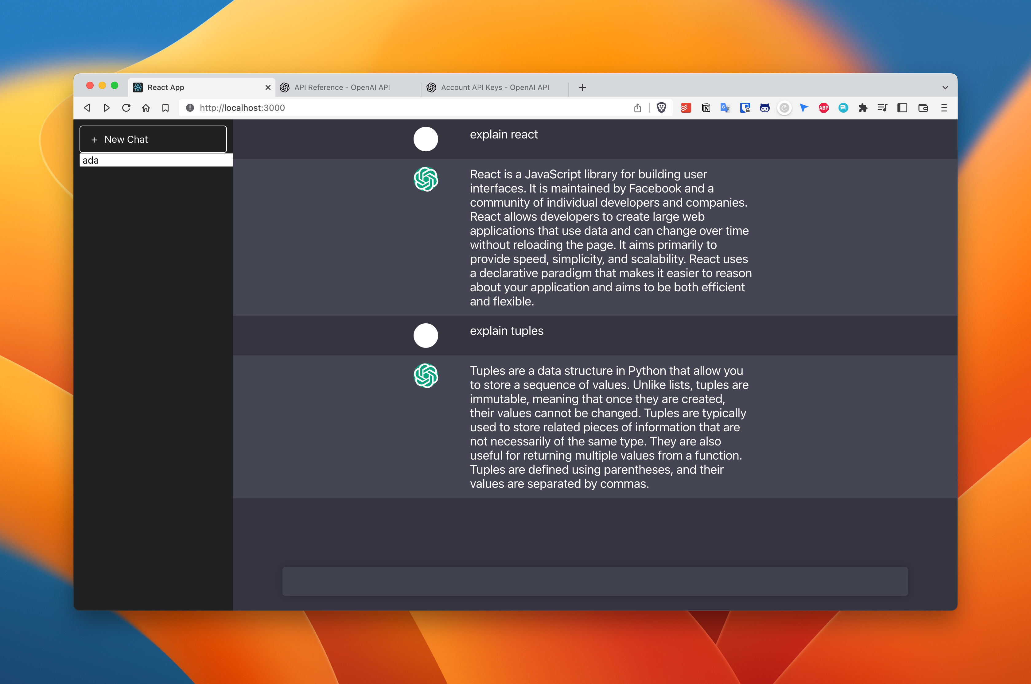 GitHub - hankhng/chatgpt-2.0: Built an enhanced ChatGPT with OpenAI API ...