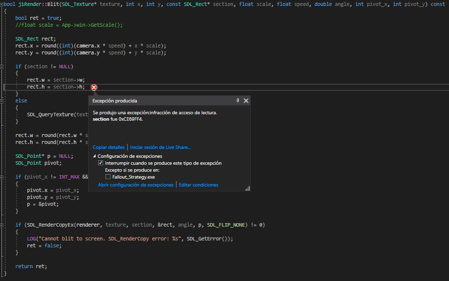 Blit() crashes [On Release] · Issue #34 · Kalima-Entertainment/Fallout ...