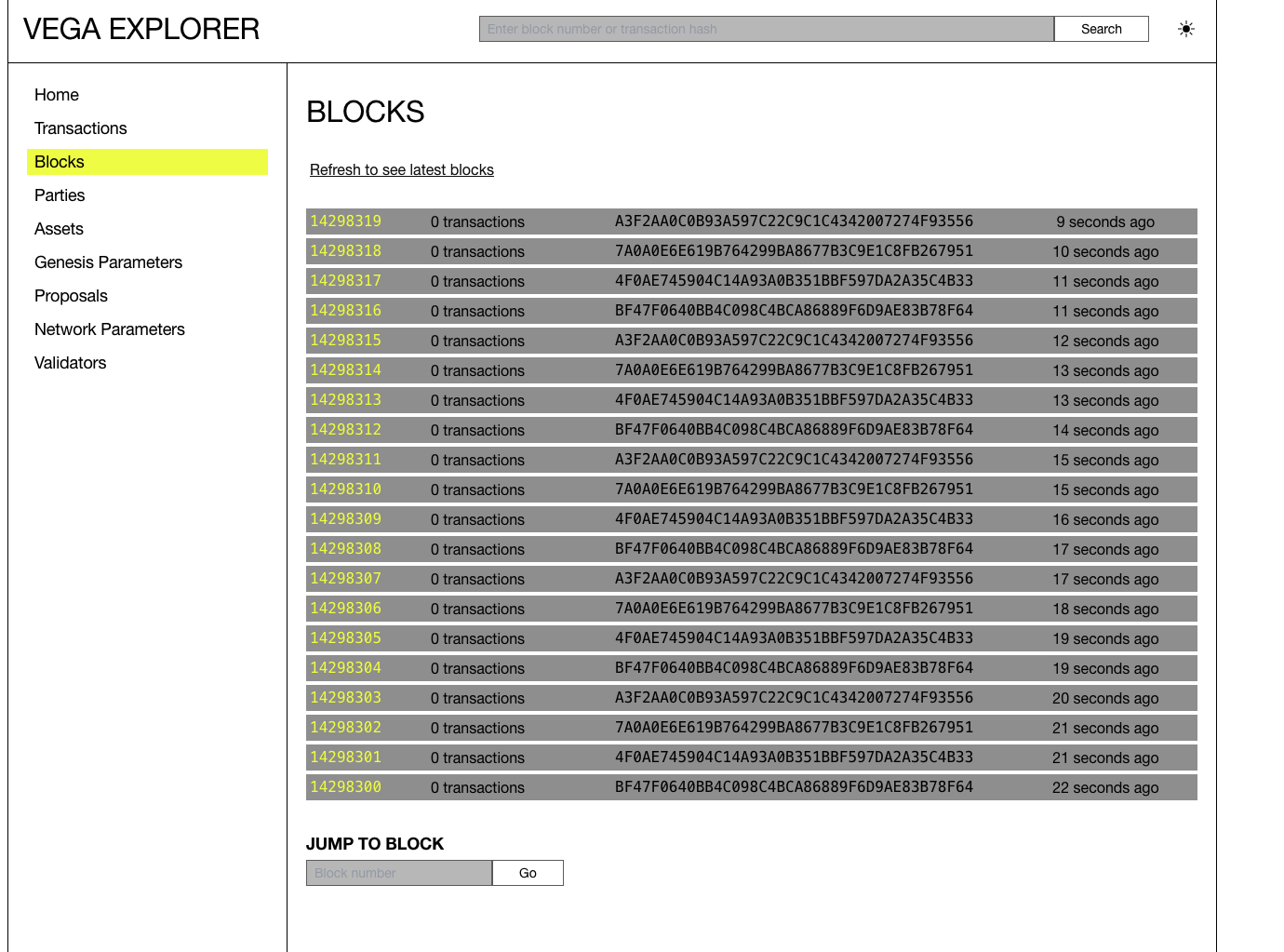 Search bar text hard to read on white theme · Issue 233 · vegaprotocol