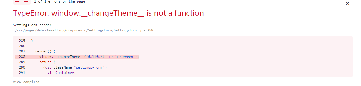 多主题配置 __changeTheme__ 调用失败 · Issue #2359 · alibaba/ice · GitHub