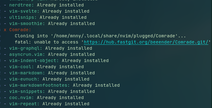 Unable to access hub.fastgit.org · Issue #1109 · junegunn/vim-plug · GitHub