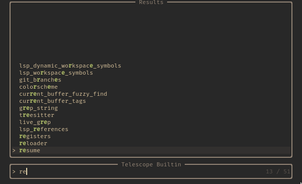 View of Resume() loop when calling from `:Telescope` · Issue #2367 · nvim ...