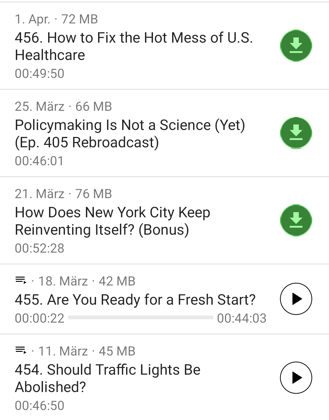 Make download button more distinct · Issue 5137 · AntennaPod