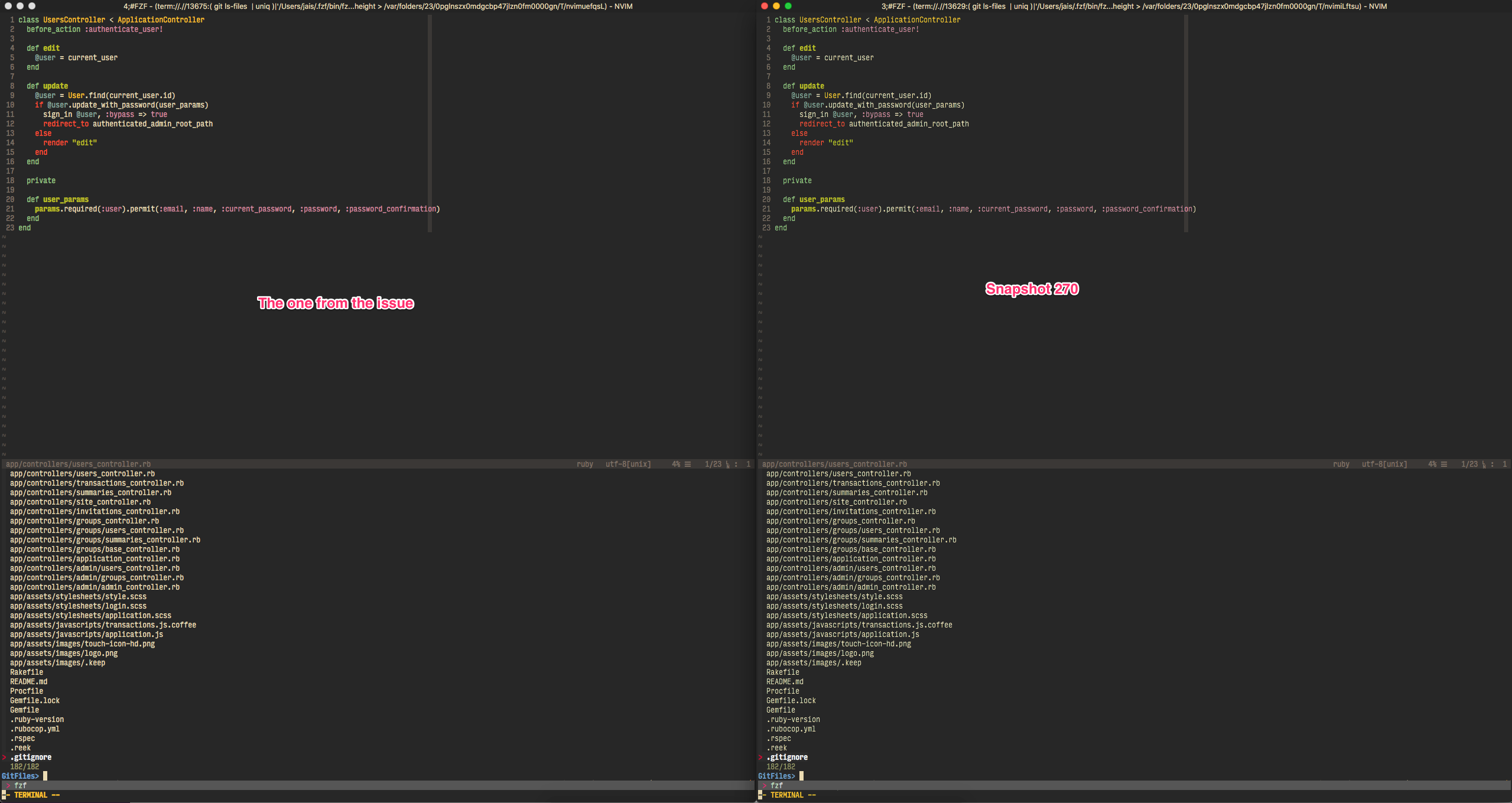 neovim-comparison