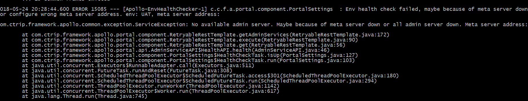 部署时出现env is down · Issue #1136 · apolloconfig/apollo · GitHub