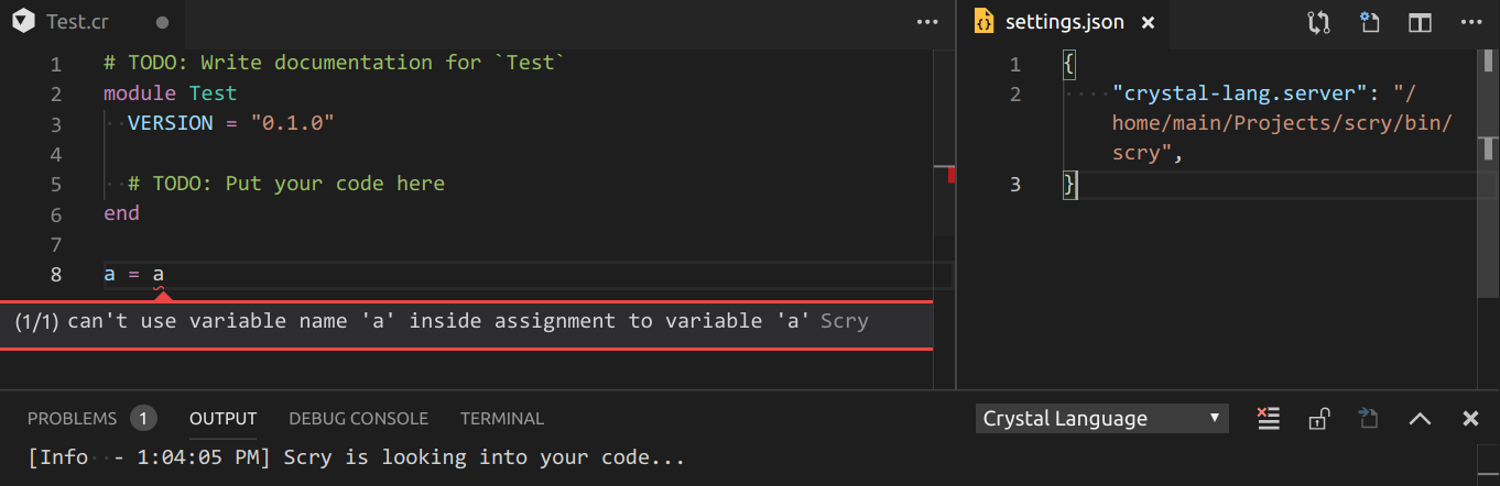 Crystal compiler not found. Some features can throw errors. · Issue #86 ...