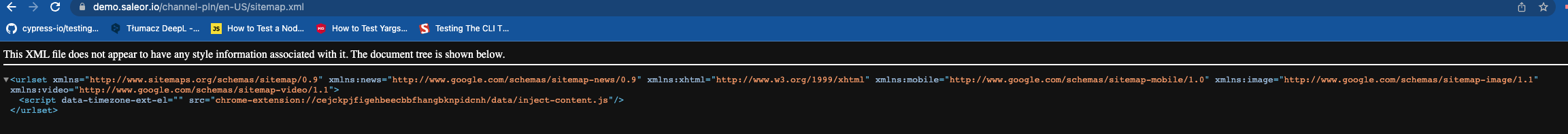 This XML file does not appear... · Issue #579 · saleor/storefront · GitHub
